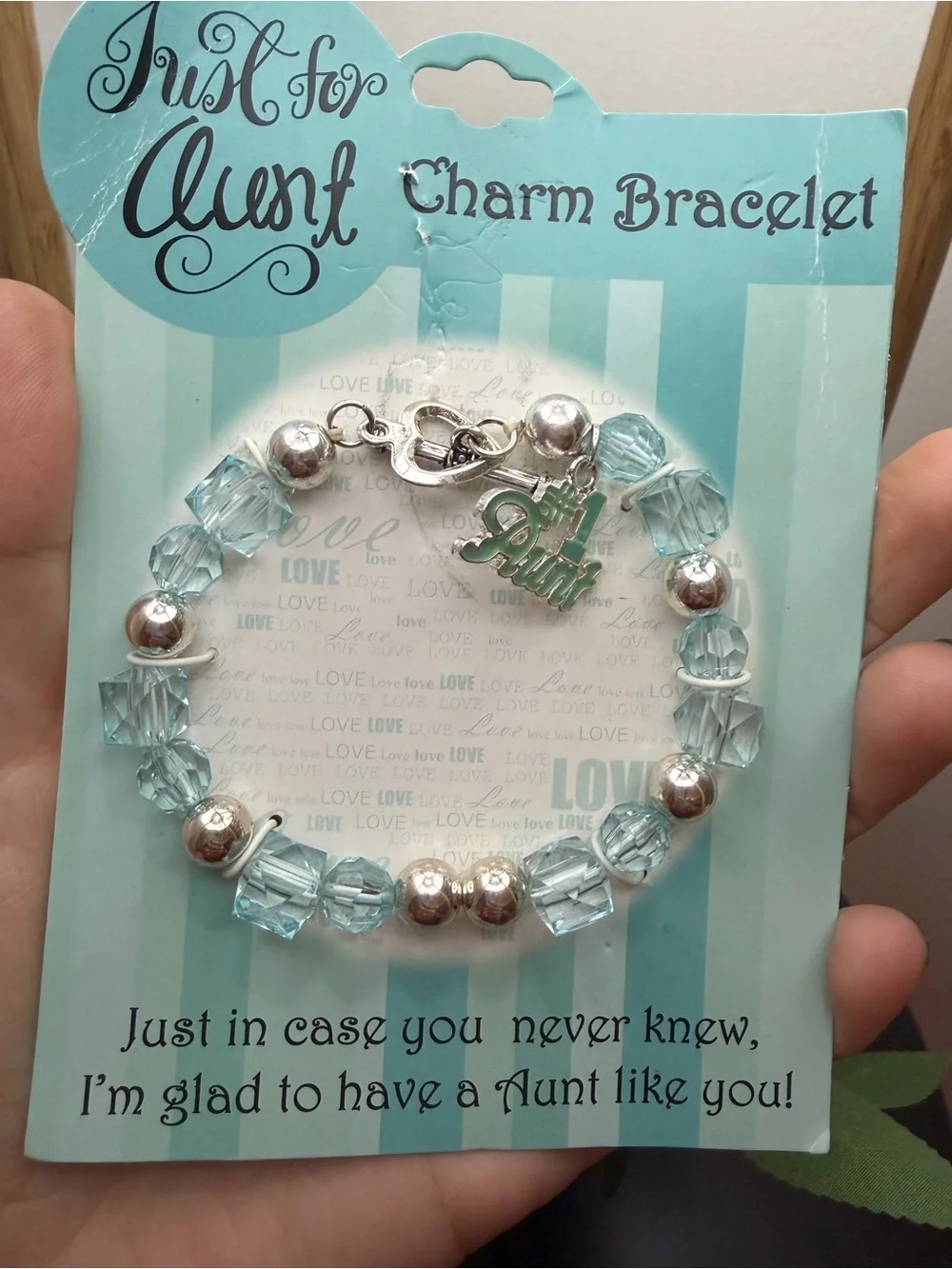 Charm Bracelet - Light Blue #1 Pendant